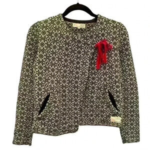 Odd Molly Black and White Patterned Sweater